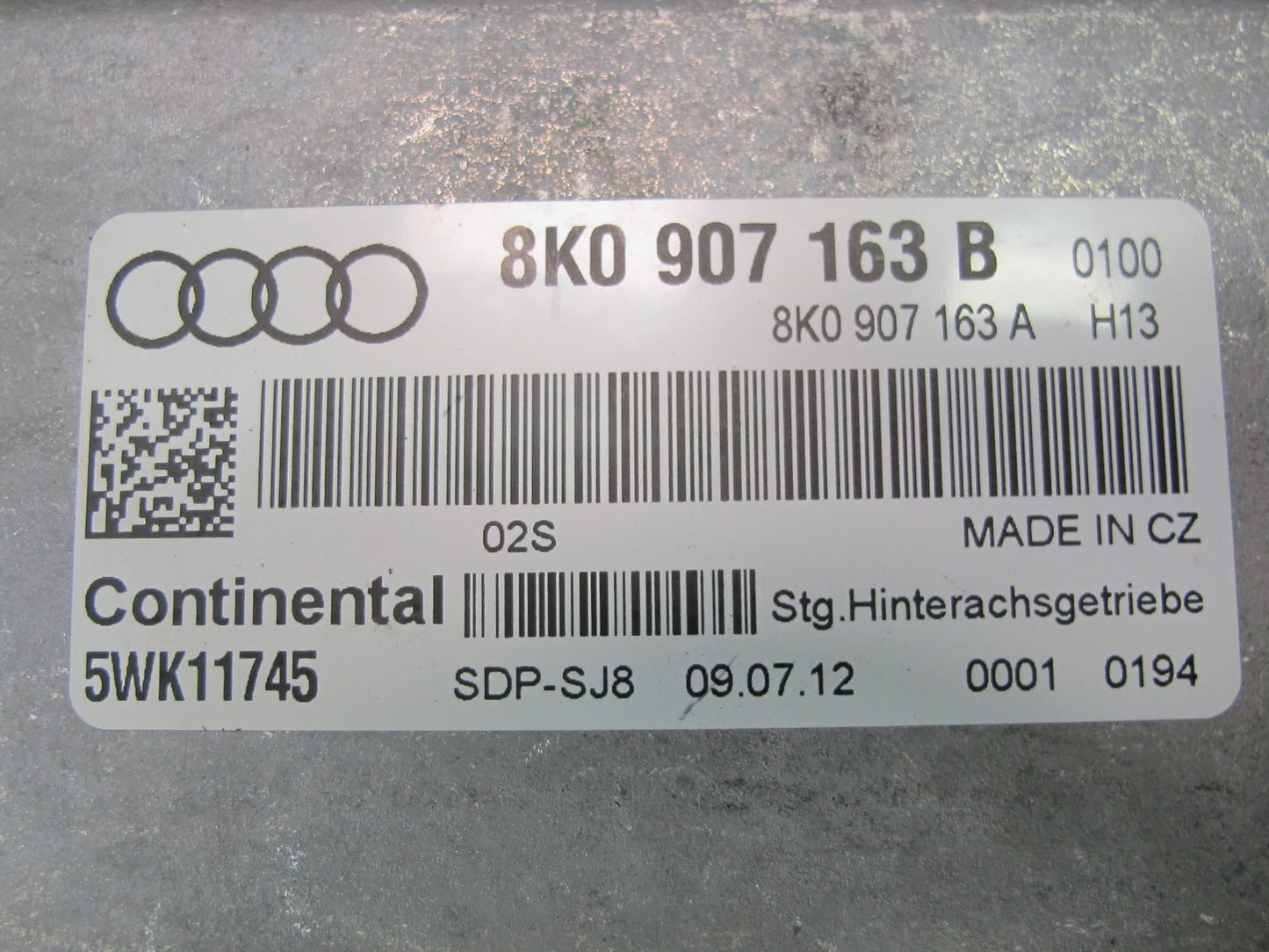 13-16 Audi S5 S4 B8 3.0L AWD Rear Active Differential Control Module Unit OEM