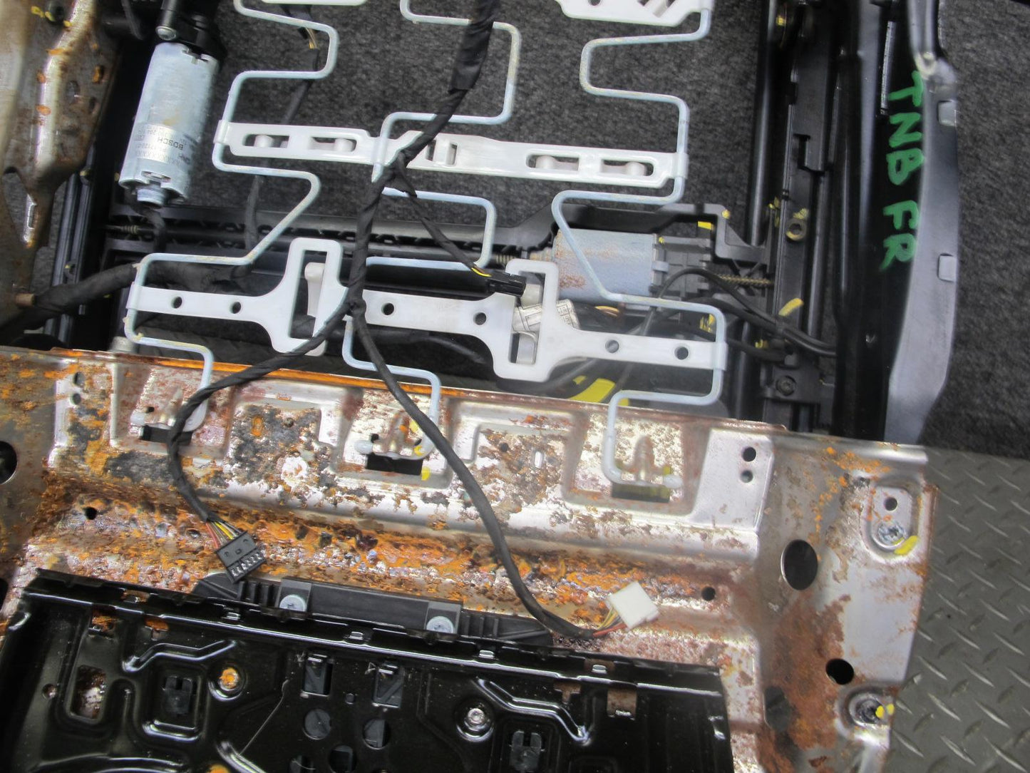 12-18 BMW F30 328i 335i Front Right Seat Lower Frame Track Rail  w Motors OEM