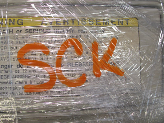 02-05 Lexus Z40 SC430 Set of 2 Front Left & Right Sun Visor Beige OEM