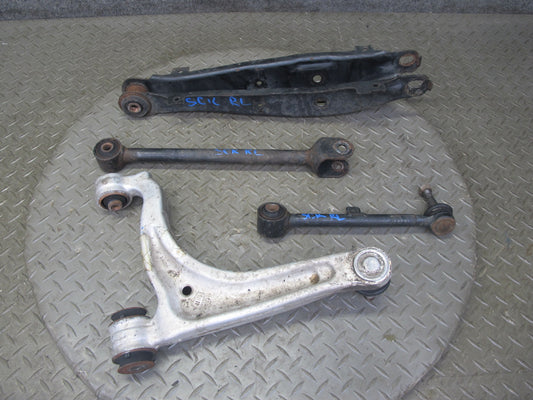 02-10 Lexus SC430 Set of 4 Rear Left Suspension Upper & Lower Control Arm OEM