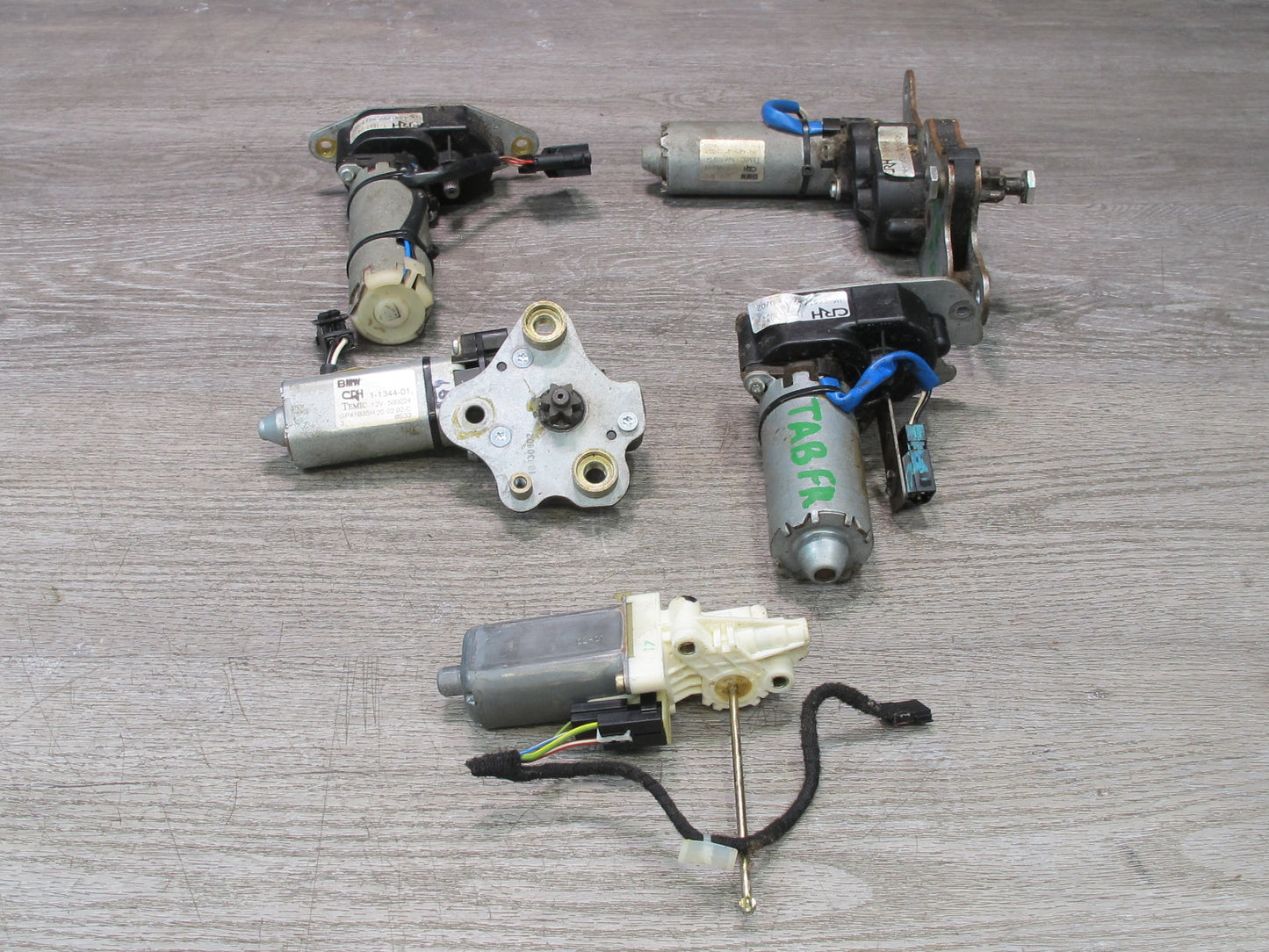 01-06 BMW E46 330ci Convertible Set of 5 Front Right Seat Adjust Motor OEM