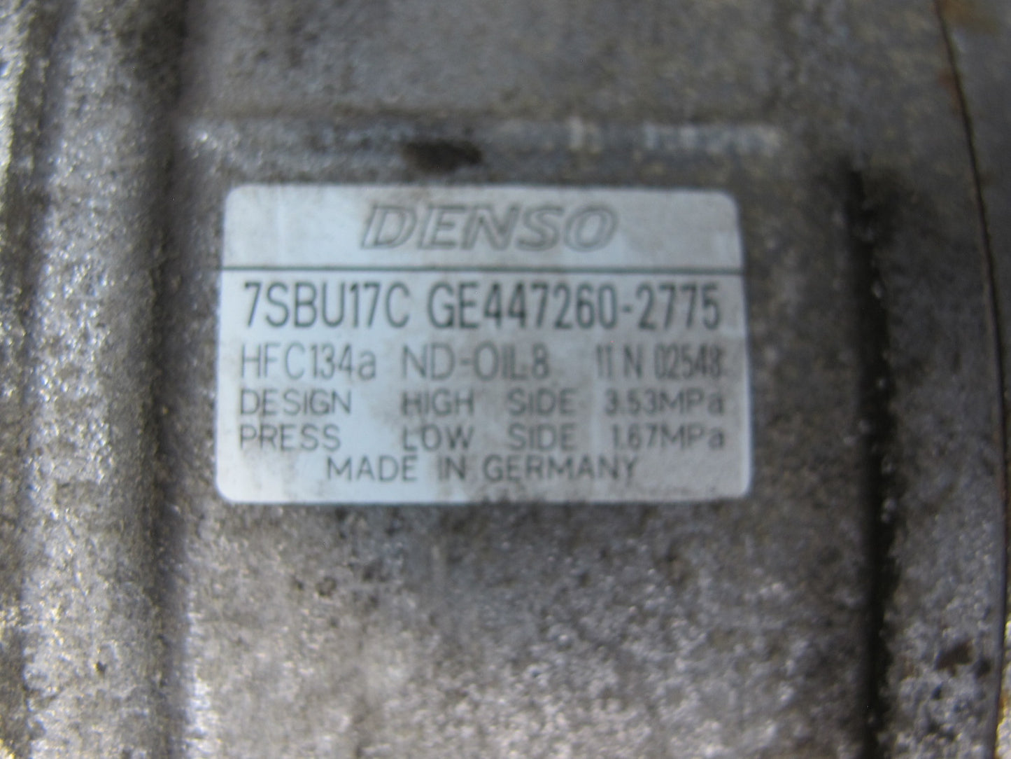 11-16 BMW F07 F12 F13 F10 550i 4.4L N63 A/C Air Condition Compressor OEM