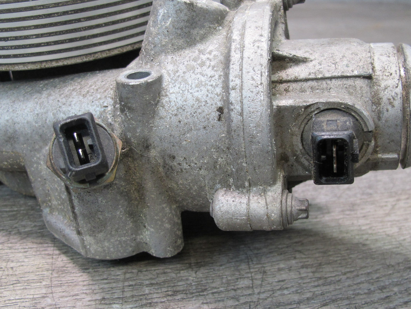 11-16 BMW F12 F10 550i N63 Engine Coolant Water Pump w Thermostat Housing OEM
