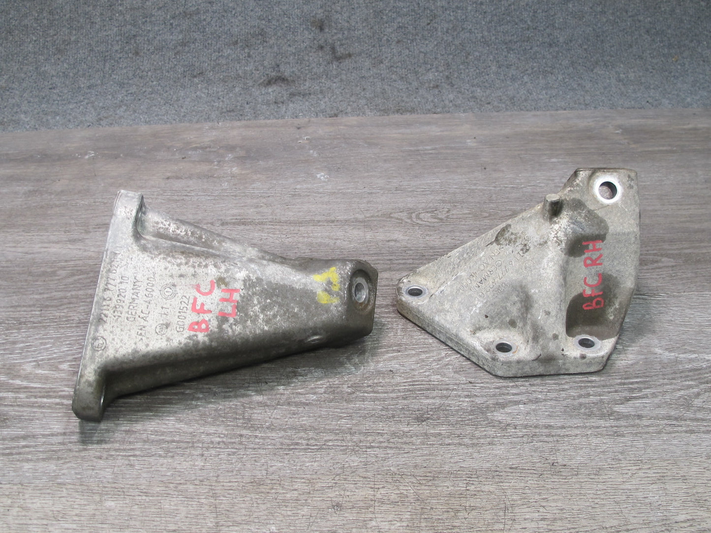 11-16 BMW F02 F12 F10 550I N63 AWD Left & Right Engine Mount Bracket Set OEM