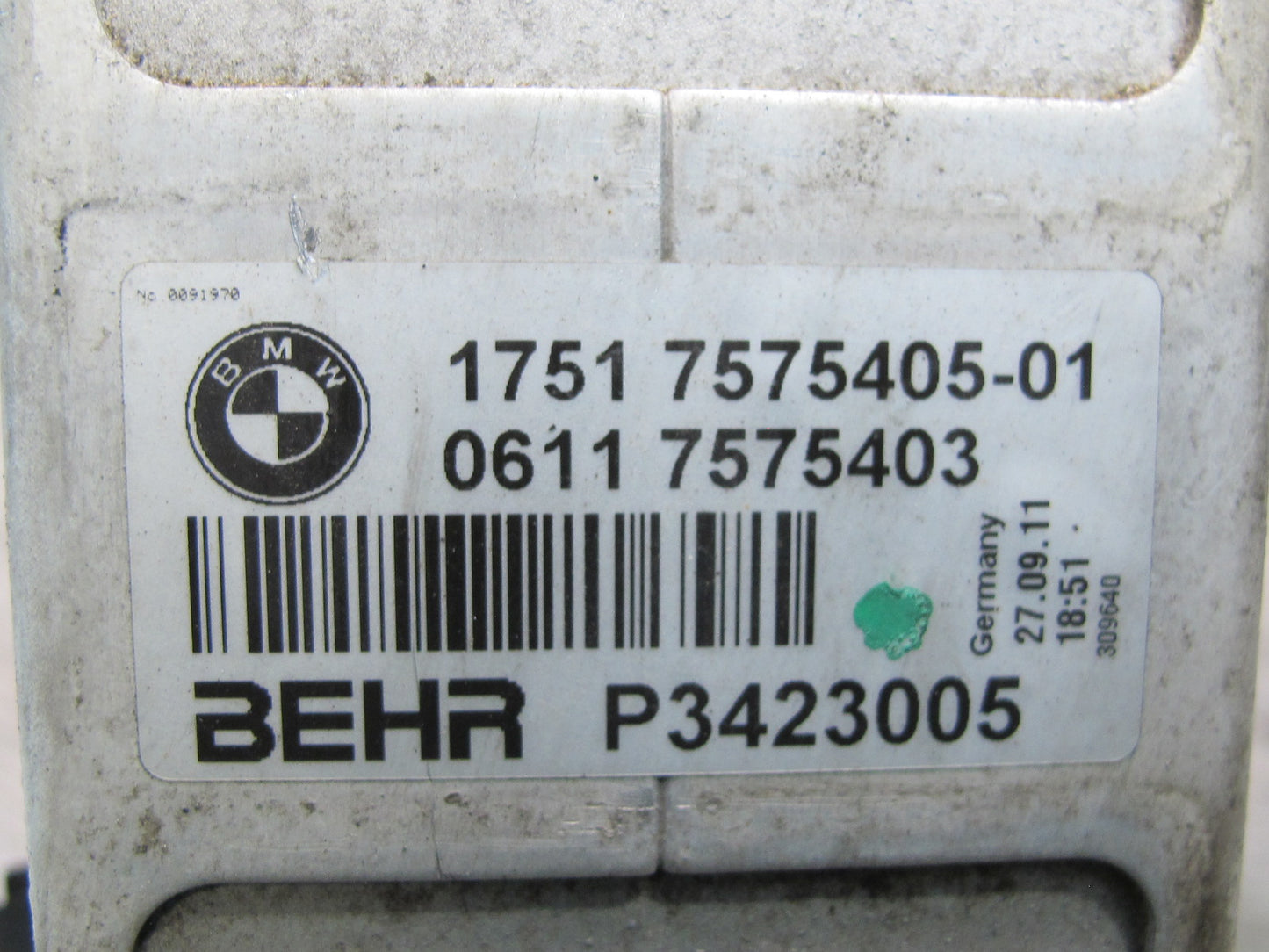 11-16 BMW F12 F13 F01 F10 550i N63 Left & Right Turbocharger Intercooler Set OEM