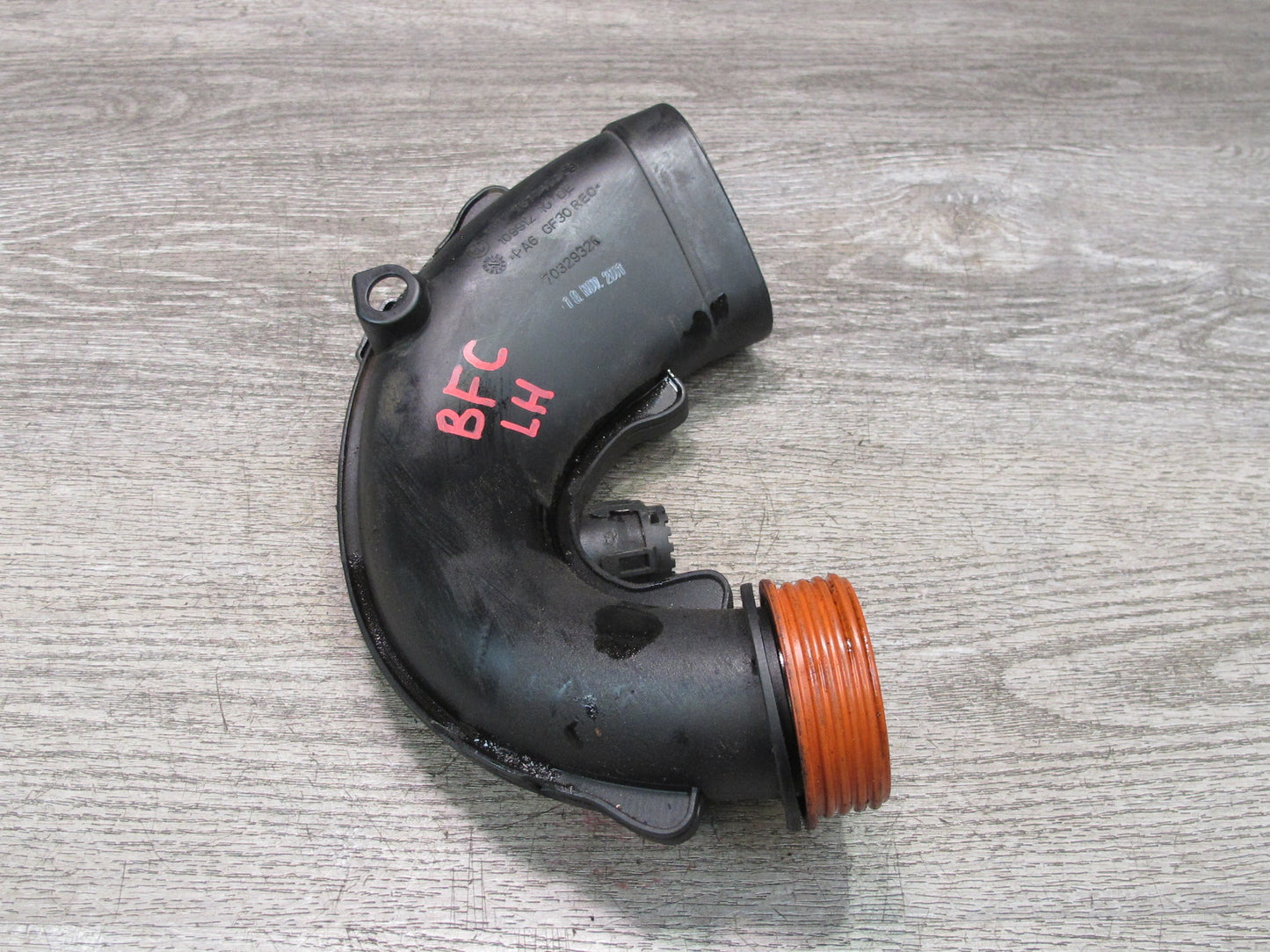 11-16 BMW F12 F10 550I 4.4L N63 Engine Left Side Air Intake Pipe Duct Tube OEM