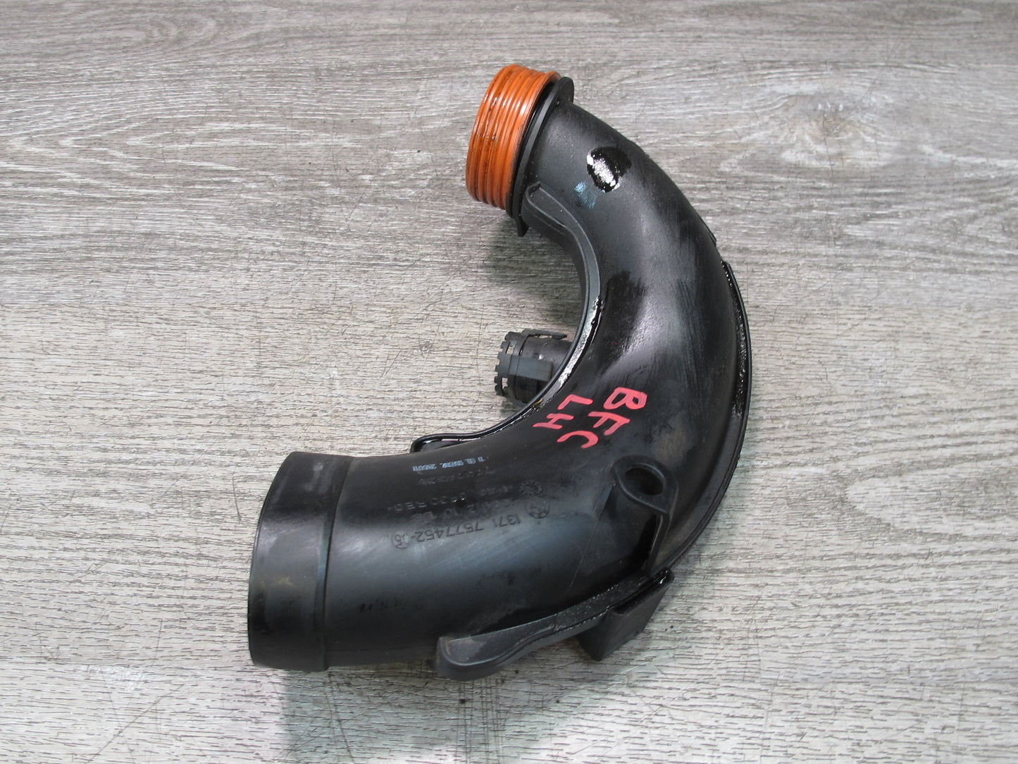 11-16 BMW F12 F10 550I 4.4L N63 Engine Left Side Air Intake Pipe Duct Tube OEM