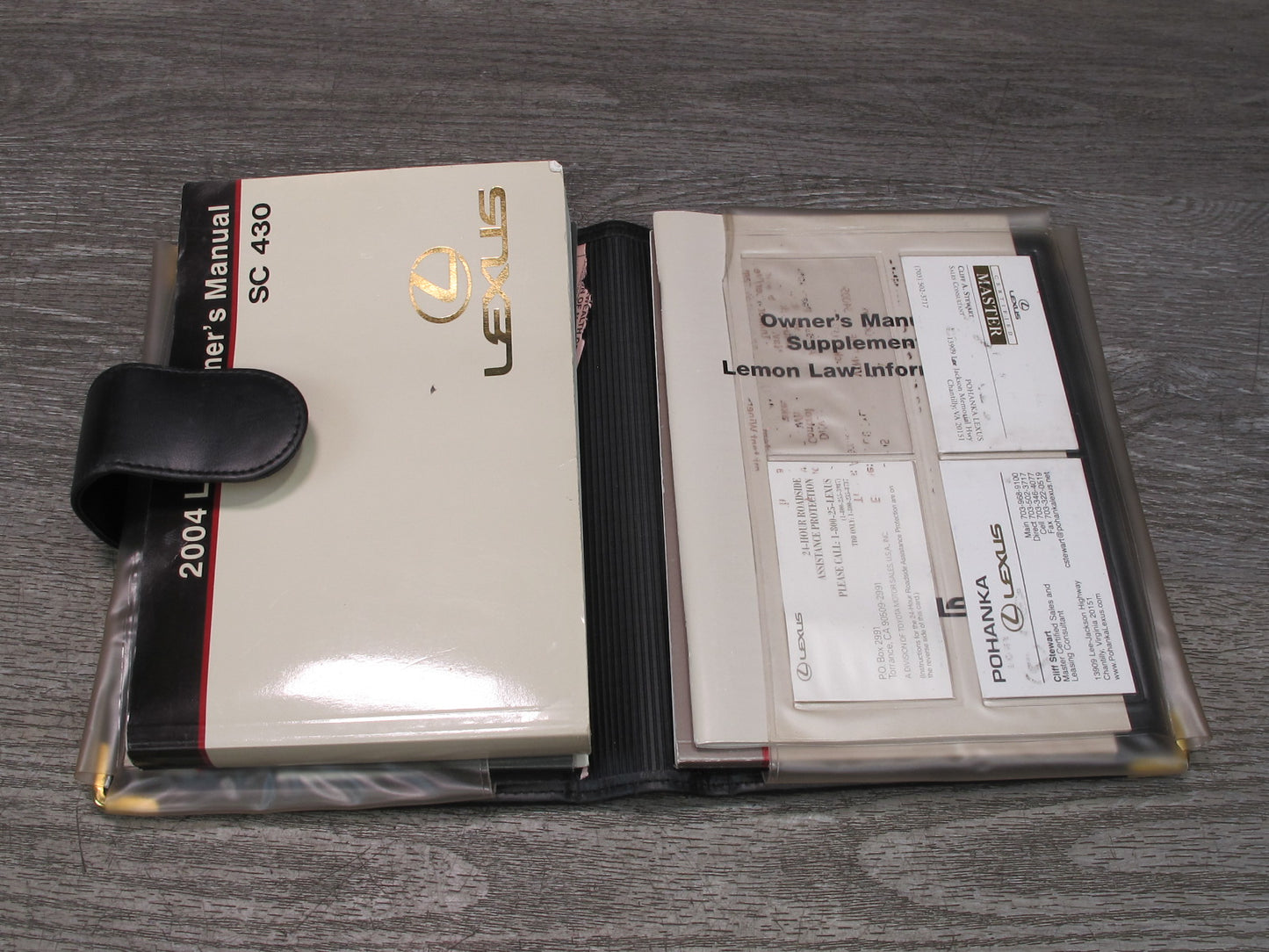 2004 Lexus Z40 SC430 Owners Guide Manual Book Set w Case OEM
