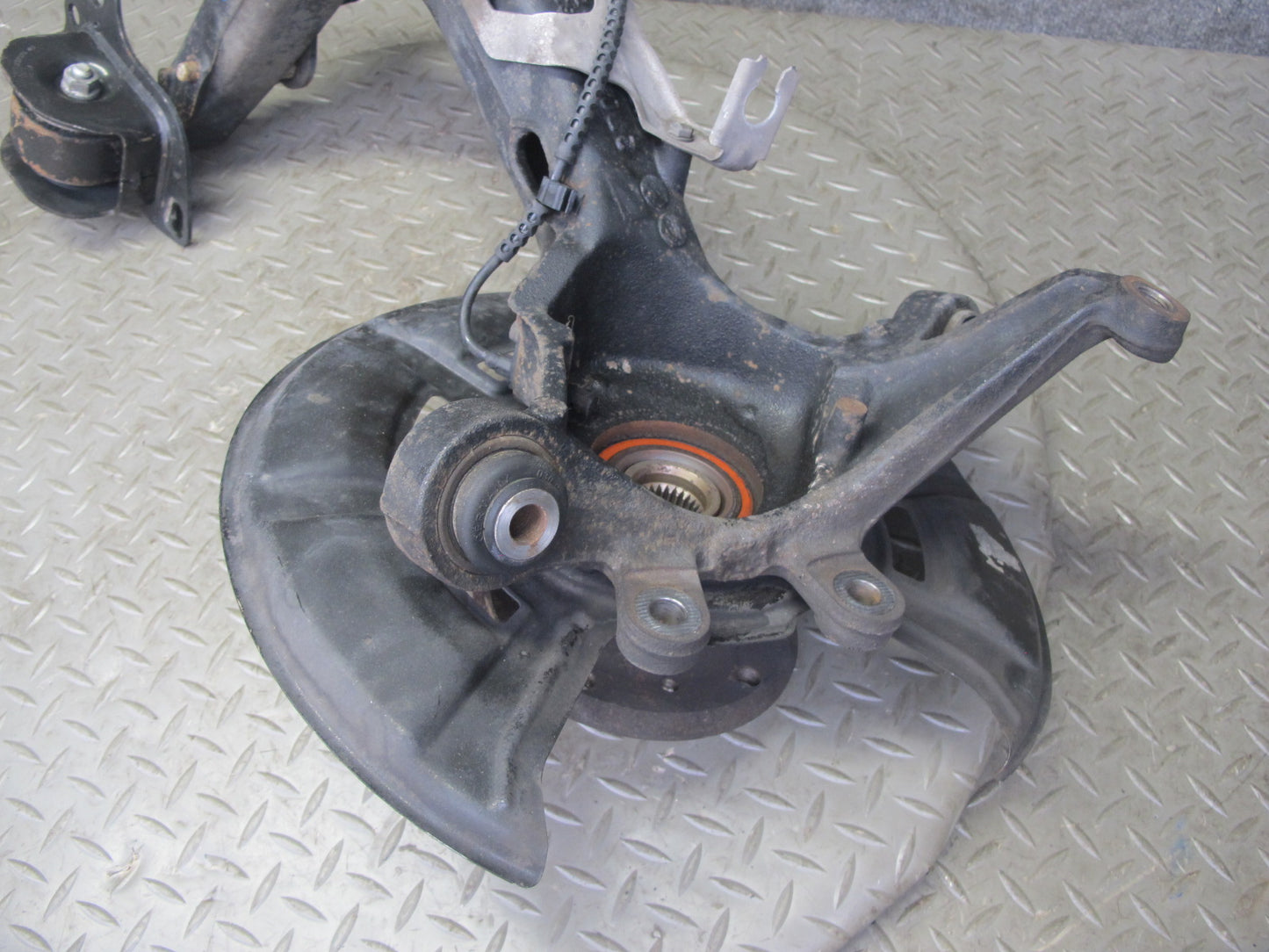 09-16 BMW E89 Z4 Rear Left Spindle Knuckle Wheel Hub Trailing Arm 105K Miles OEM