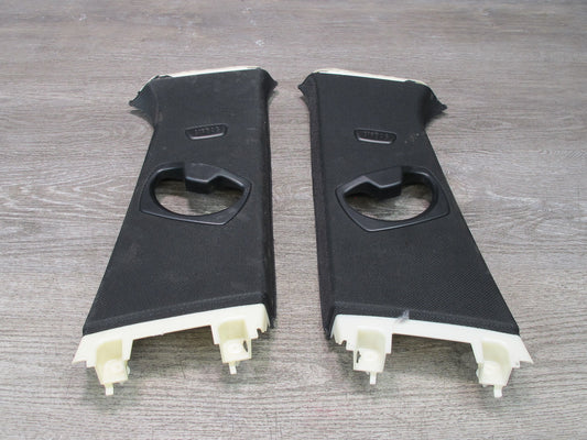 12-16 BMW F30 Sedan Set of 2 Left & Right Upper B Pillar Trim Cover Panel OEM