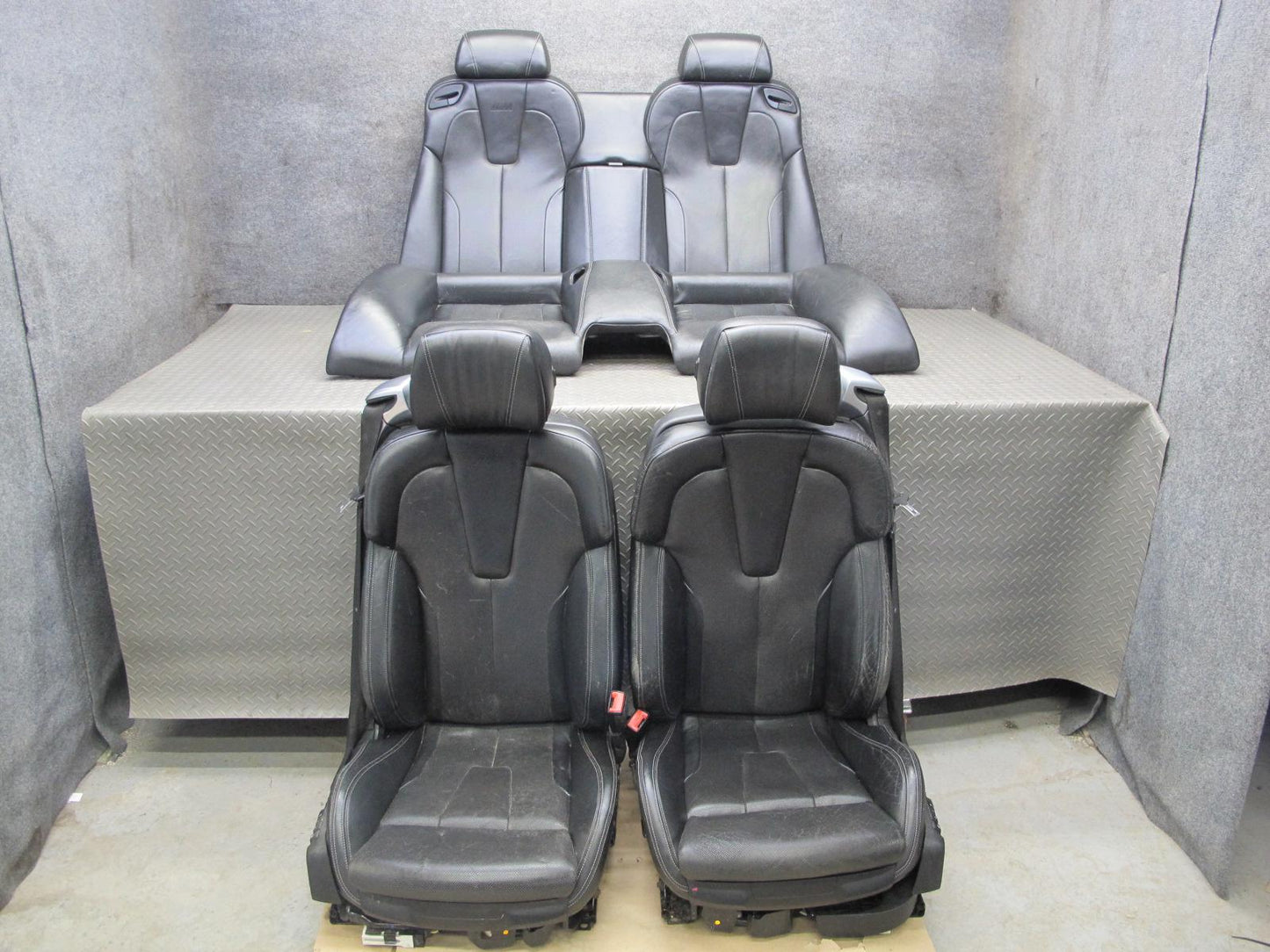 2012-2015 BMW F12 M6 Conv Front & Rear Comfort Heated Vented Leather Seat Set