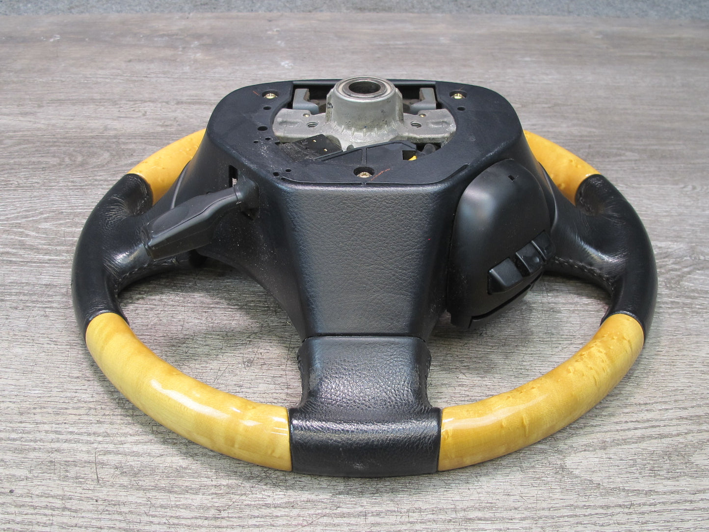 02-06 Lexus Z40 SC430 Leather Wood Steering w Radio & Cruise Control Switch OEM
