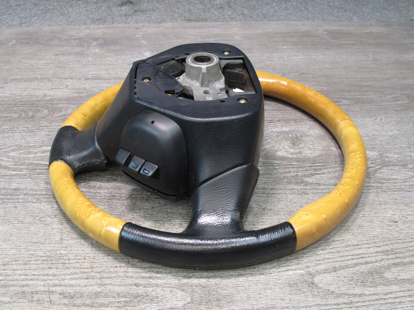 02-06 Lexus Z40 SC430 Leather Wood Steering w Radio & Cruise Control Switch OEM