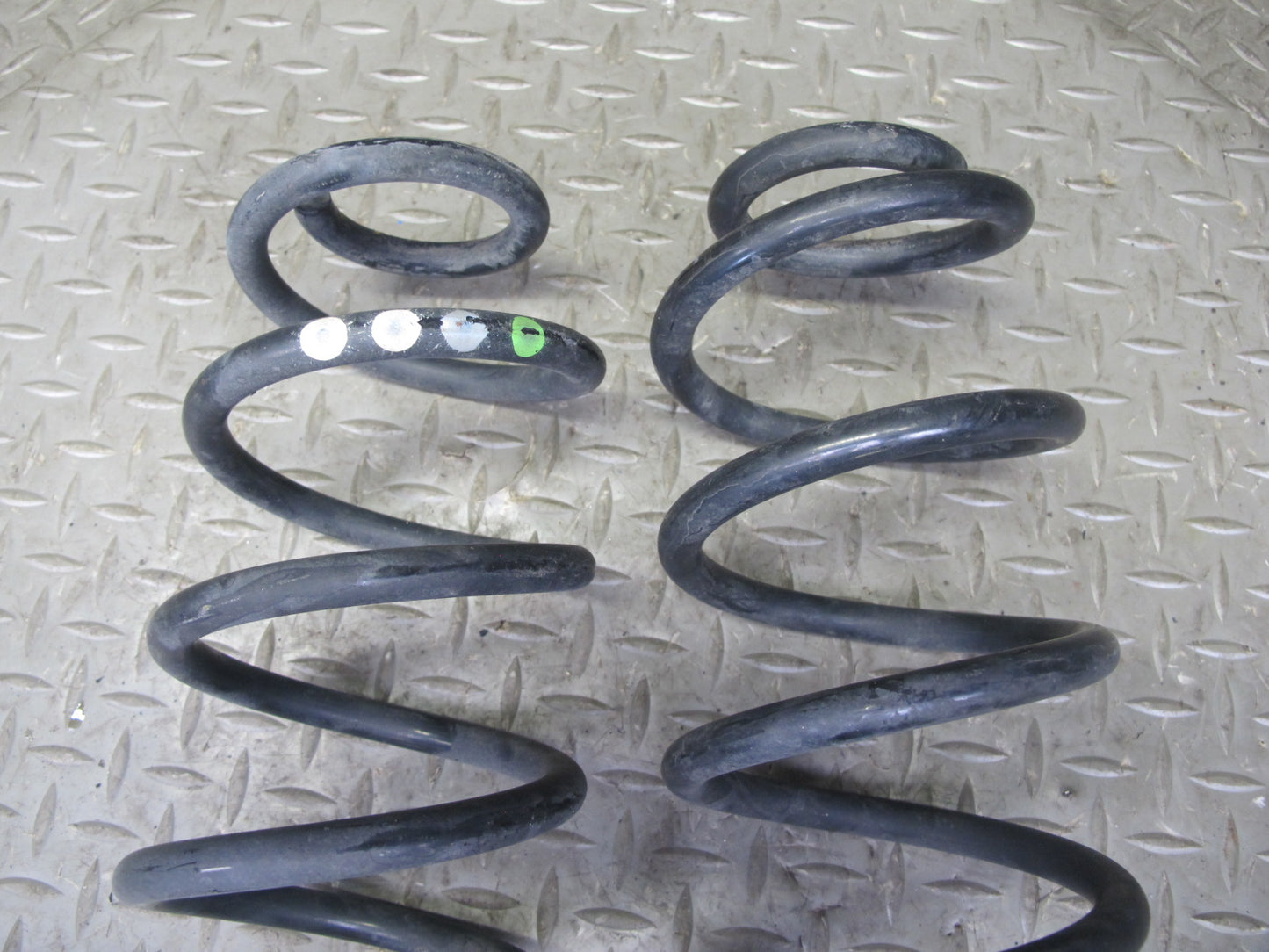 10-16 Audi S4 AWD Rear Left & Right Suspension Coil Spring w Pad Set OEM