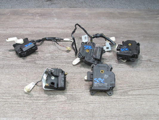 02-10 Lexus SC430 Set of 5 A/C Heater Flap Door Actuator Motor w Wiring OEM