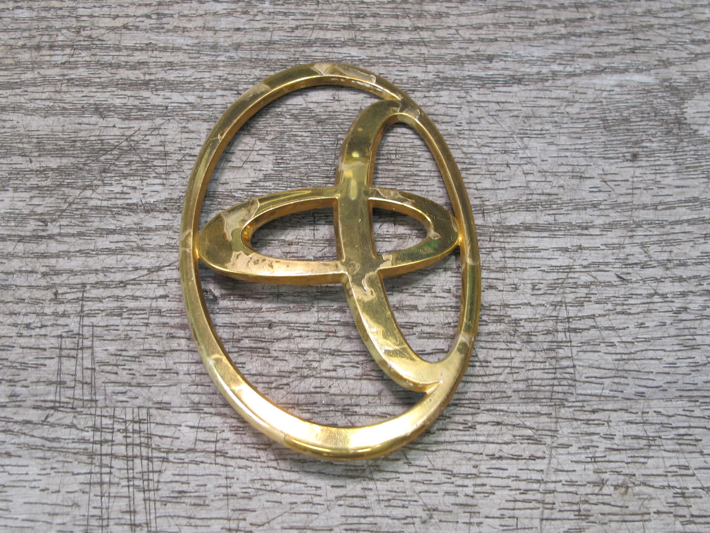 95-00 Toyota Celsior Rear Trunk Lid Badge Emblem Logo Symbol Set Gold OEM