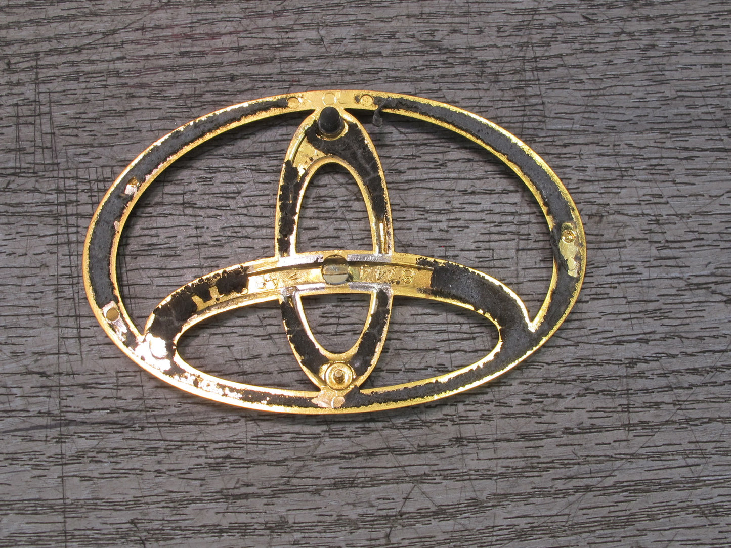 95-00 Toyota Celsior Rear Trunk Lid Badge Emblem Logo Symbol Set Gold OEM