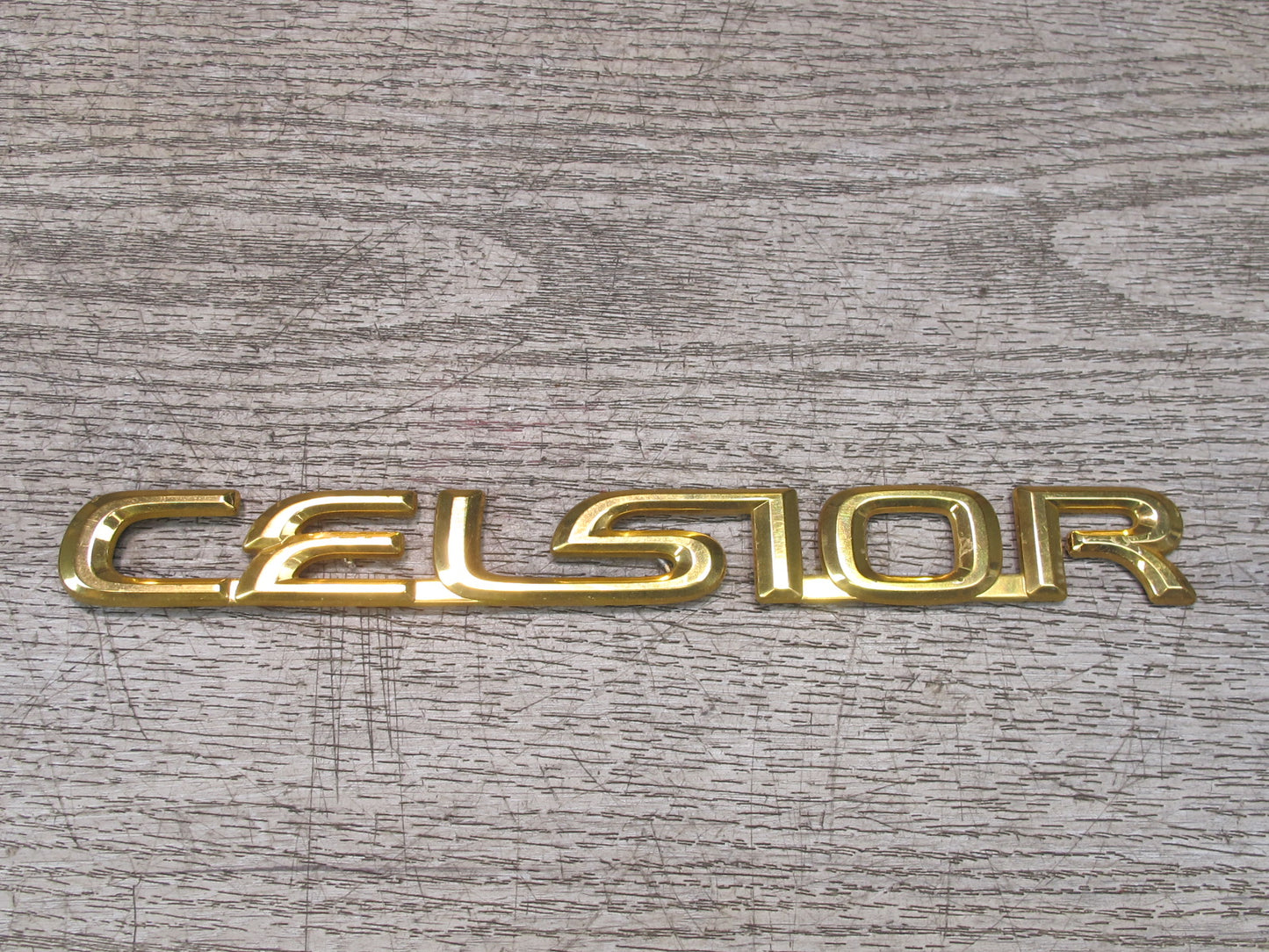 95-00 Toyota Celsior Rear Trunk Lid Badge Emblem Logo Symbol Set Gold OEM