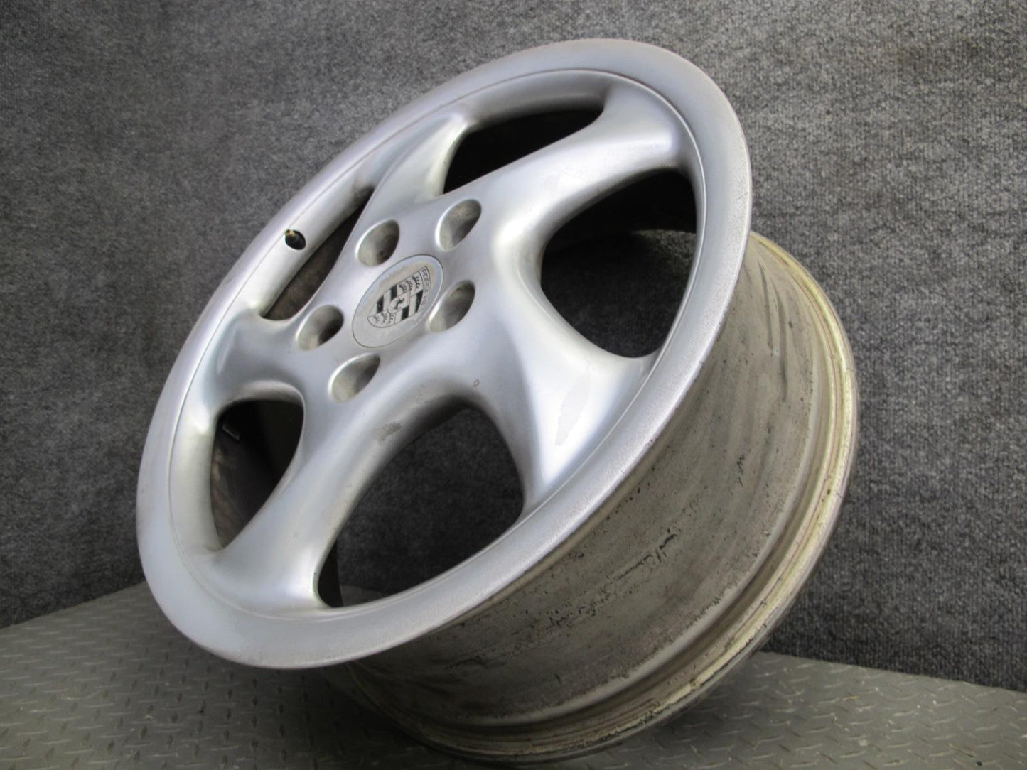 99-05 Porsche 911 Carrera 996 Factory R18" Alloy 5 Spoke Wheel Rim 18x7.5J ET50