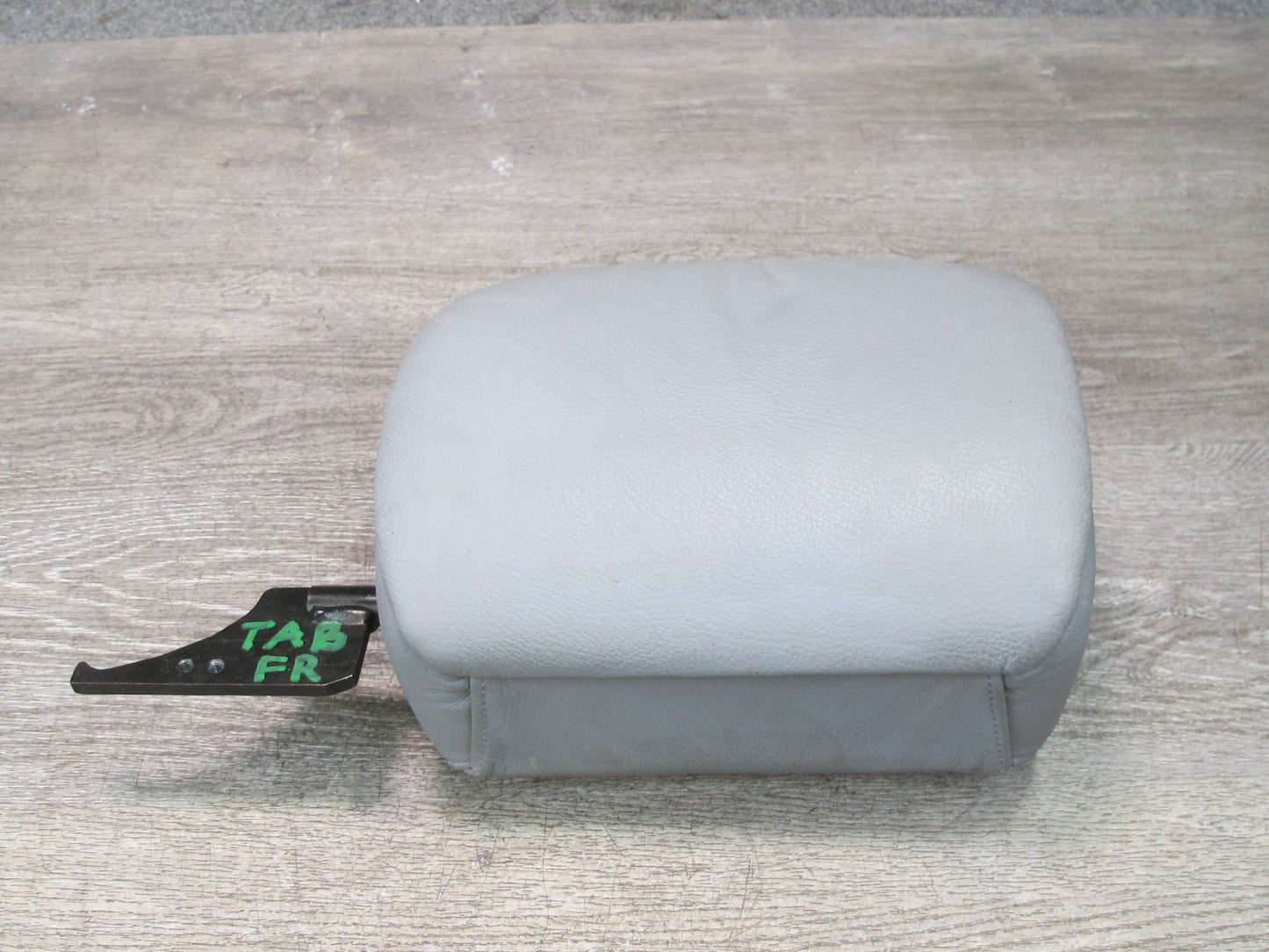 01-06 BMW E46 Convertible Set of 2 Front Left & Right Leather Headrest Gray OEM