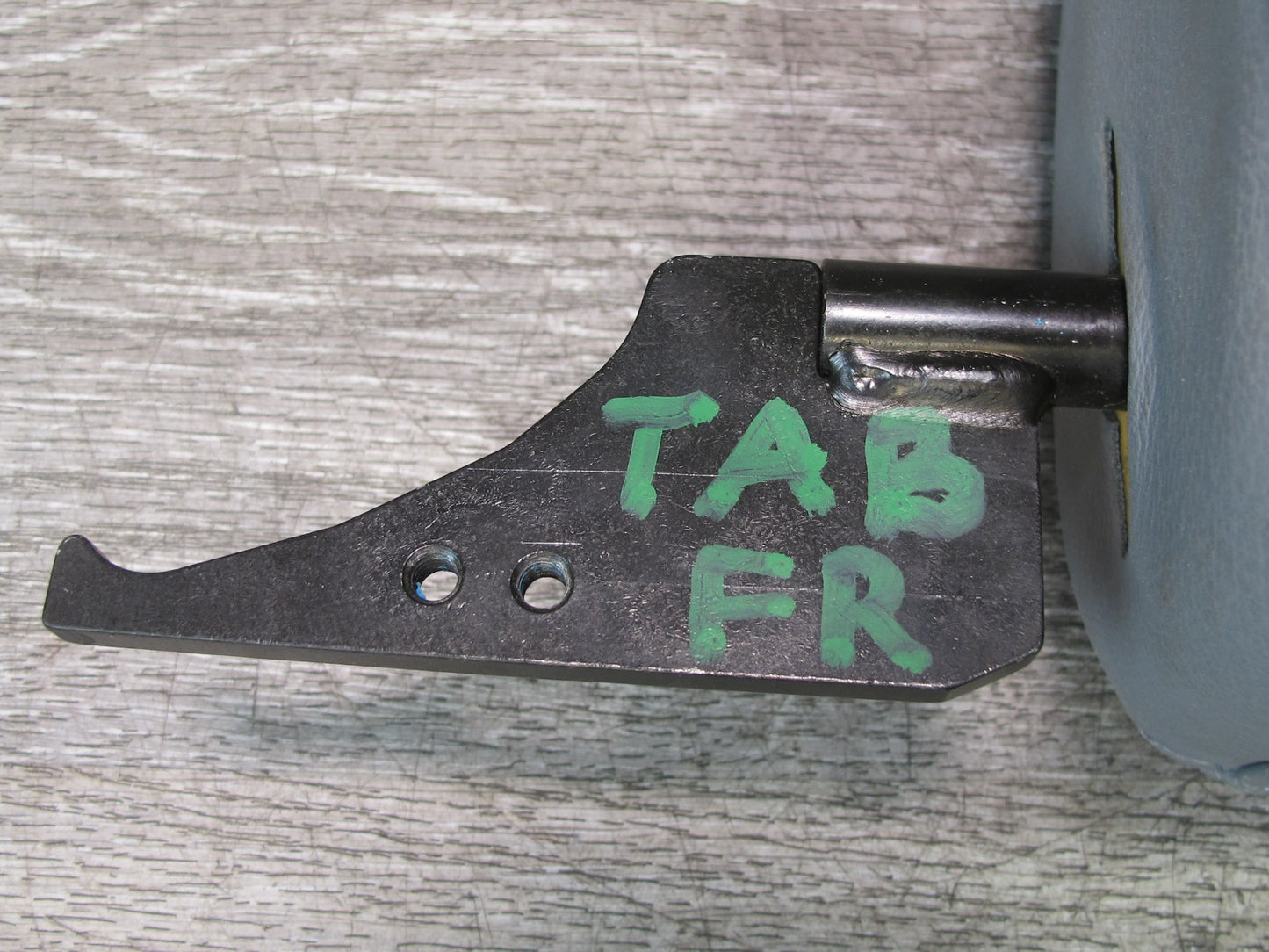 01-06 BMW E46 Convertible Set of 2 Front Left & Right Leather Headrest Gray OEM