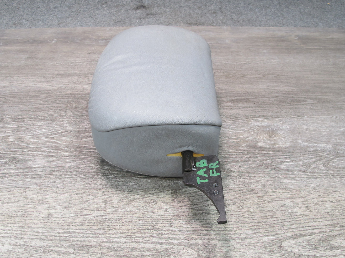 01-06 BMW E46 Convertible Set of 2 Front Left & Right Leather Headrest Gray OEM