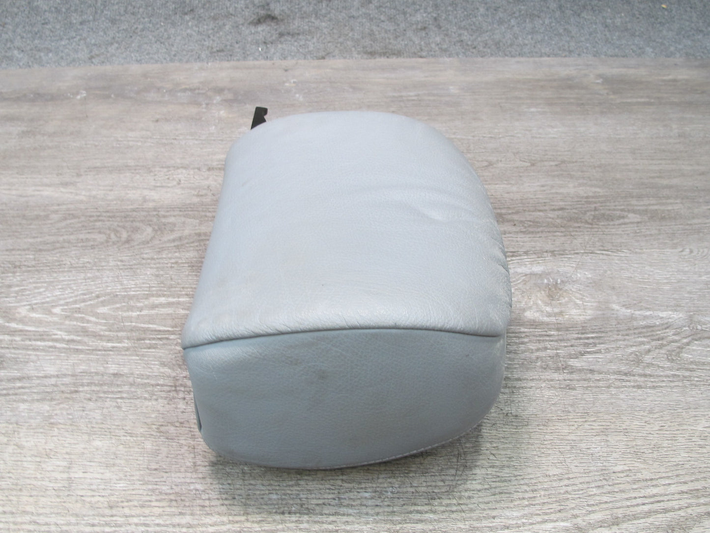 01-06 BMW E46 Convertible Set of 2 Front Left & Right Leather Headrest Gray OEM