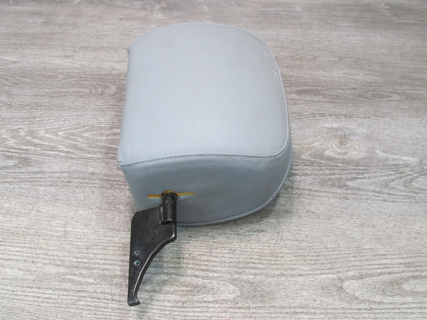 01-06 BMW E46 Convertible Set of 2 Front Left & Right Leather Headrest Gray OEM