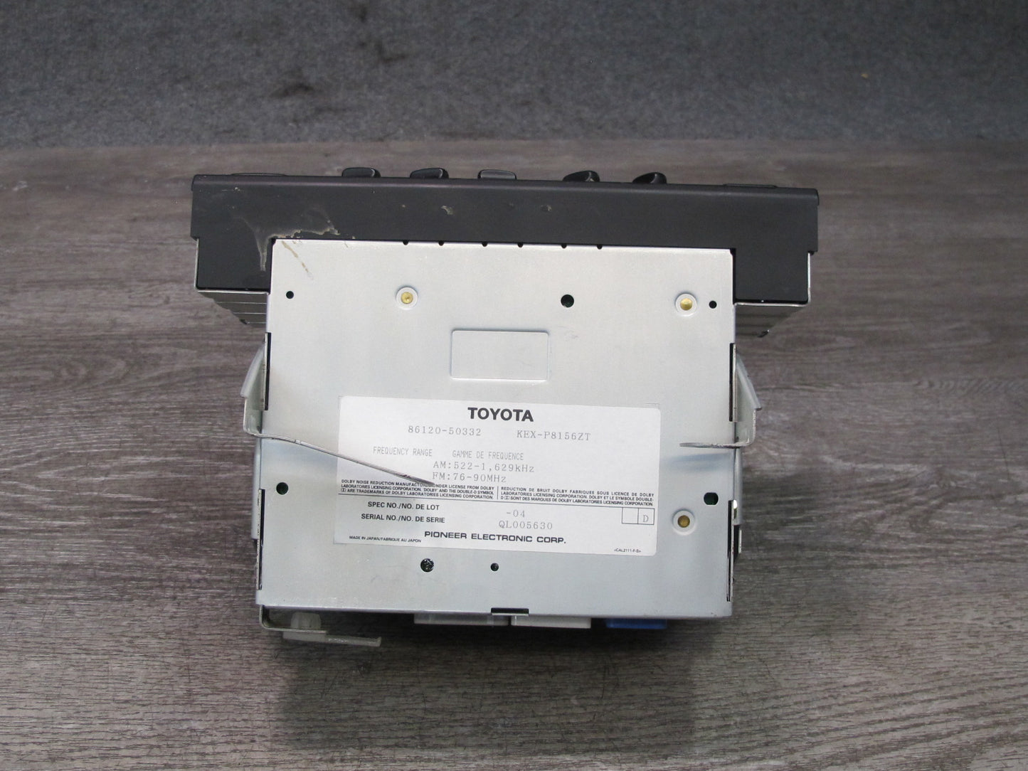 96-97 Toyota Celsior UCF20 Rhdpioneer Radio Stereo Cassette Player Head Unit OEM