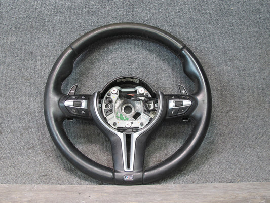 2012-2018 BMW F12 F13 F06 M6 M-sport Leather Steering Heated Black W/ Controls