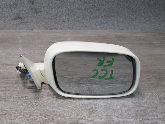 95-97 Toyota Celsior RHD Left & Right Side View Door Mirror White w Switch OEM