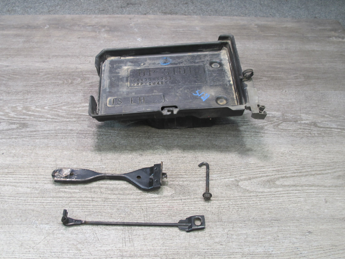 10-15 Lexus IS350 IS250 Battery Tray Holder Mount Set 74431-53050 OEM