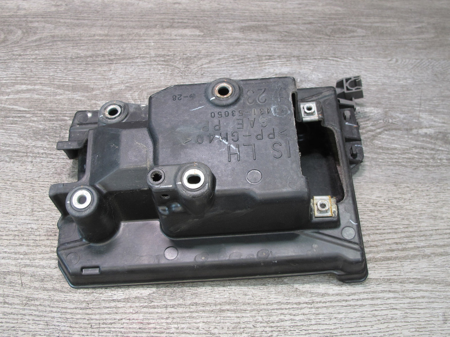10-15 Lexus IS350 IS250 Battery Tray Holder Mount Set 74431-53050 OEM