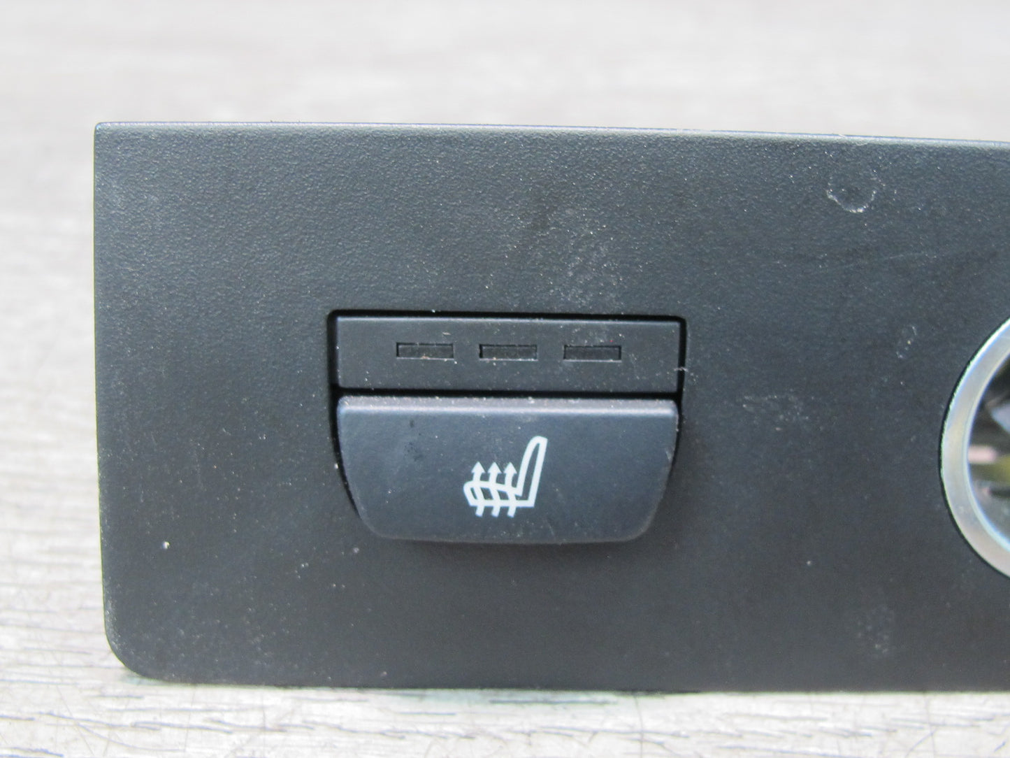 11-17 BMW F25 X3 Rear Center Console Heated Seat Switch w Power Outlet OEM