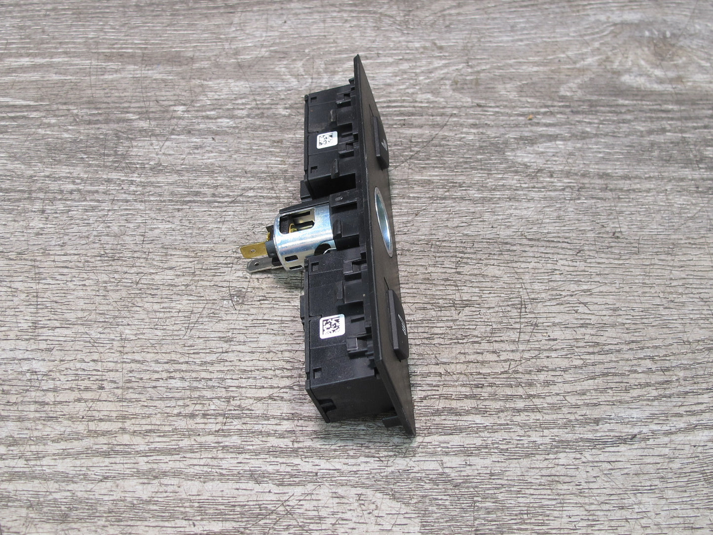 11-17 BMW F25 X3 Rear Center Console Heated Seat Switch w Power Outlet OEM