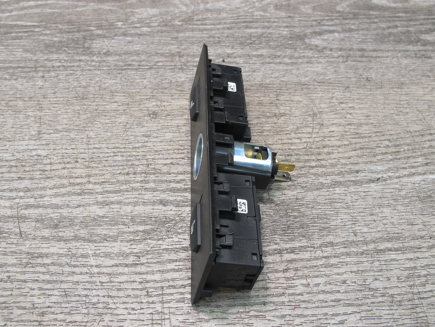 11-17 BMW F25 X3 Rear Center Console Heated Seat Switch w Power Outlet OEM