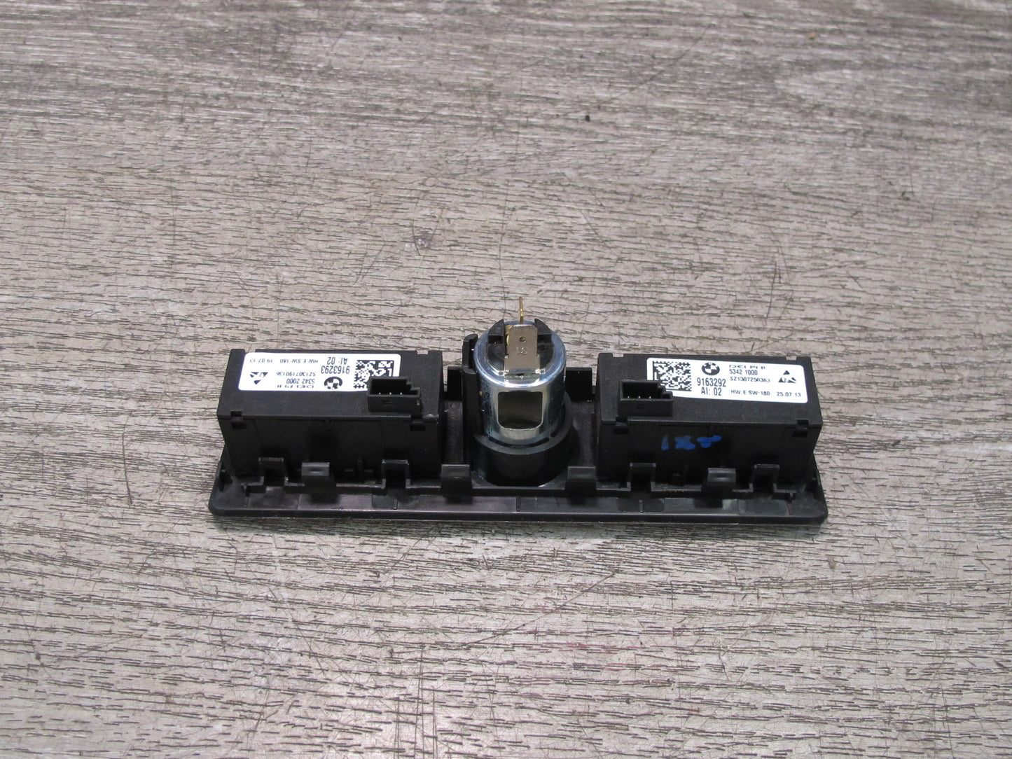 11-17 BMW F25 X3 Rear Center Console Heated Seat Switch w Power Outlet OEM