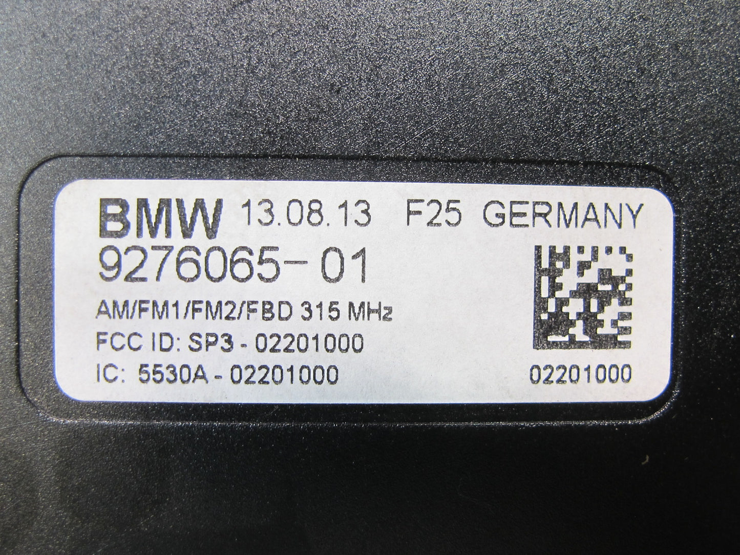 11-17 BMW F25 X3 Antenna Amplifier Diversity AMP Module 9276065 OEM