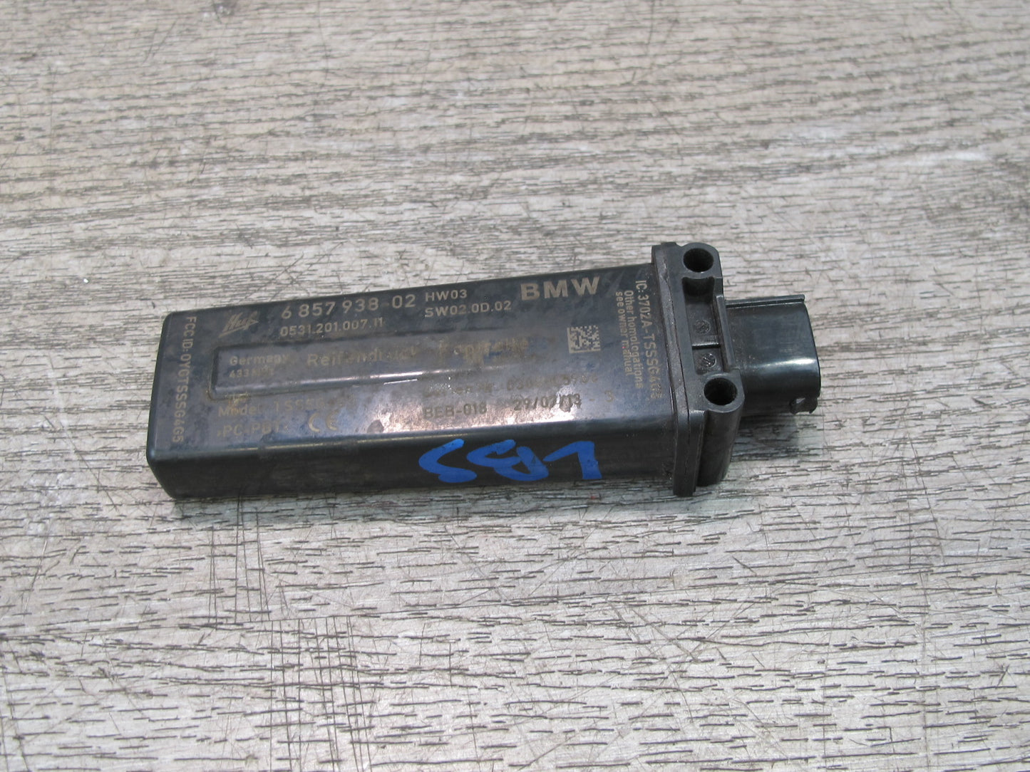 2012-2015 BMW F12 F13 F06 M6 Tire Pressure Monitor Control Unit RDC Sensor