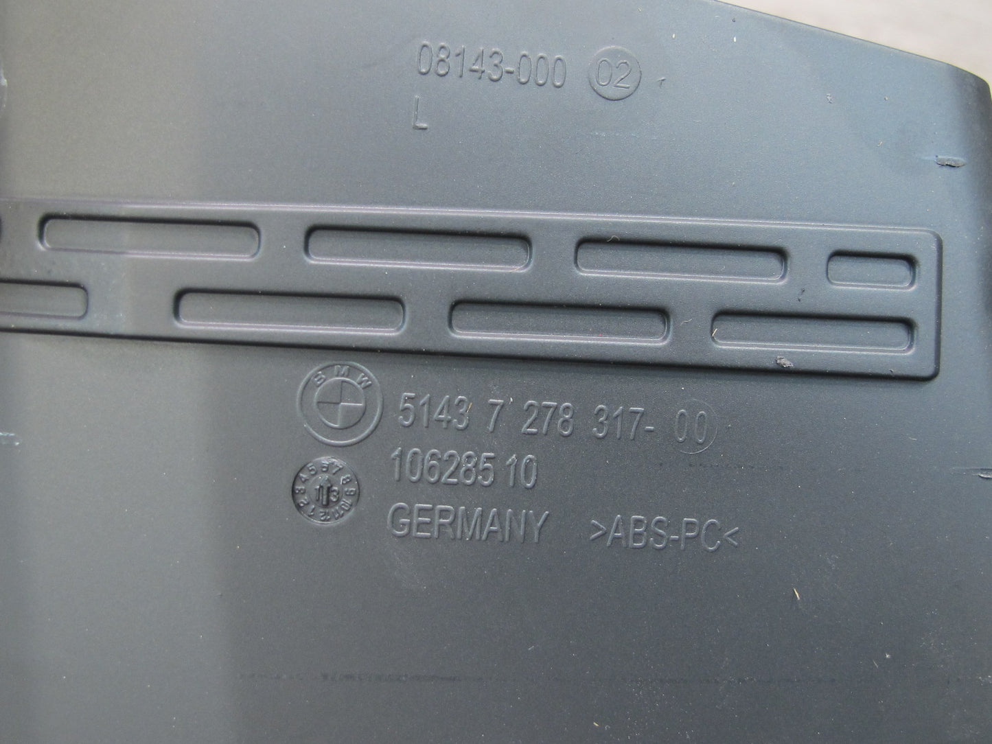 2012-2018 BMW F12 M6 Convertible Rear Right Left Roof Rod Mechanism Cover Set