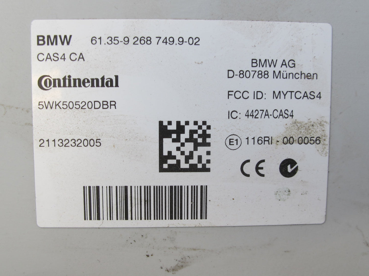 2012 BMW F07 F10 550i N63 Engine ECU DME Cluster CAS4 Theft Start Lock KEY Set