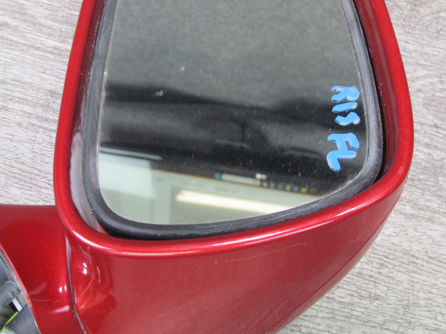 10-11 Lexus IS350 IS250 Convertible Front Left Side Exterior Door Mirror RED OEM