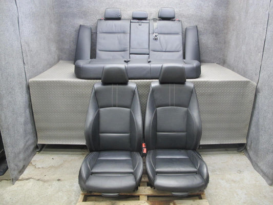 11-17 BMW F25 X3 Front & Rear Sport Heated Leather Seat Set Black OEM