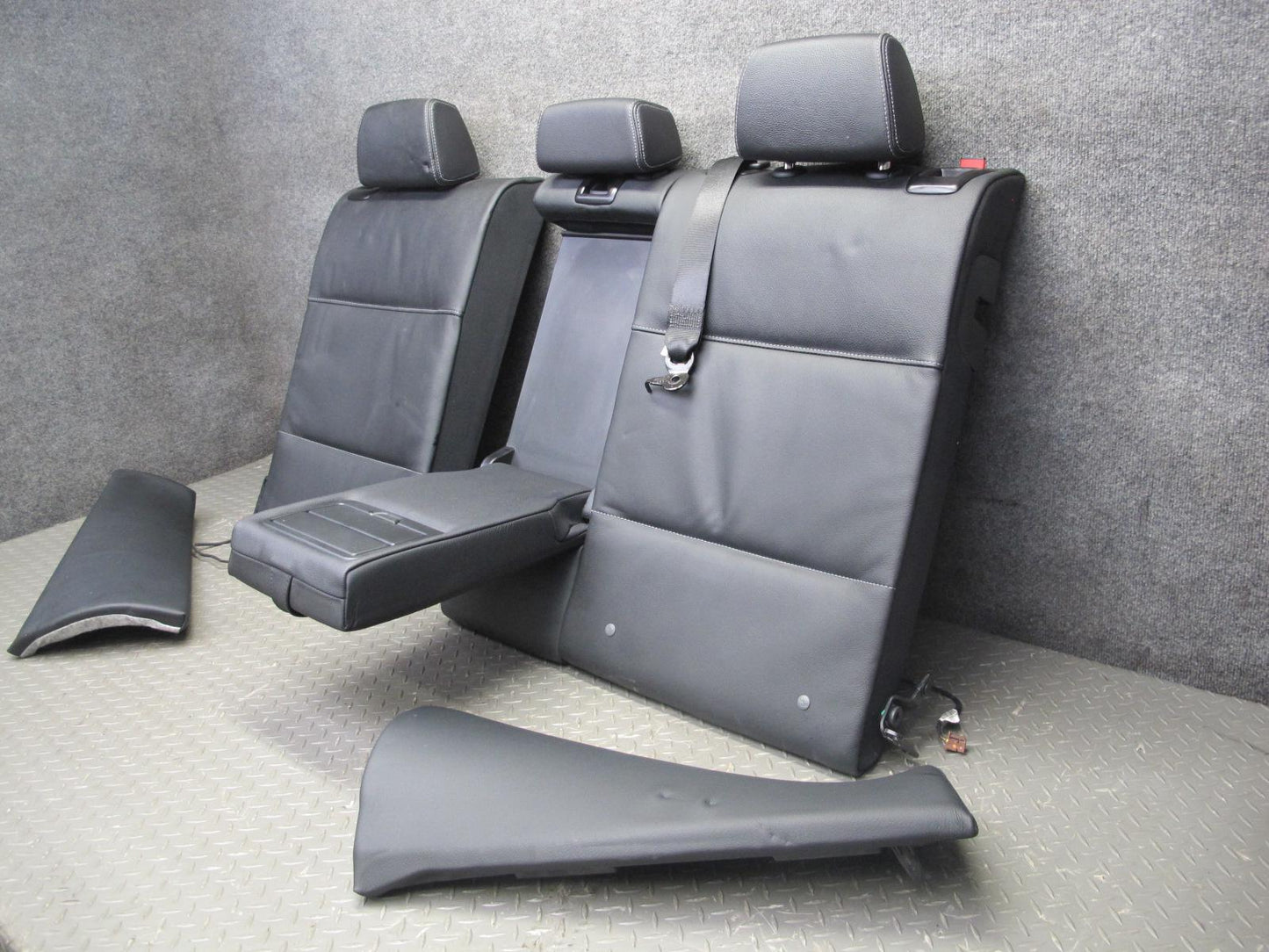 11-17 BMW F25 X3 Front & Rear Sport Heated Leather Seat Set Black OEM