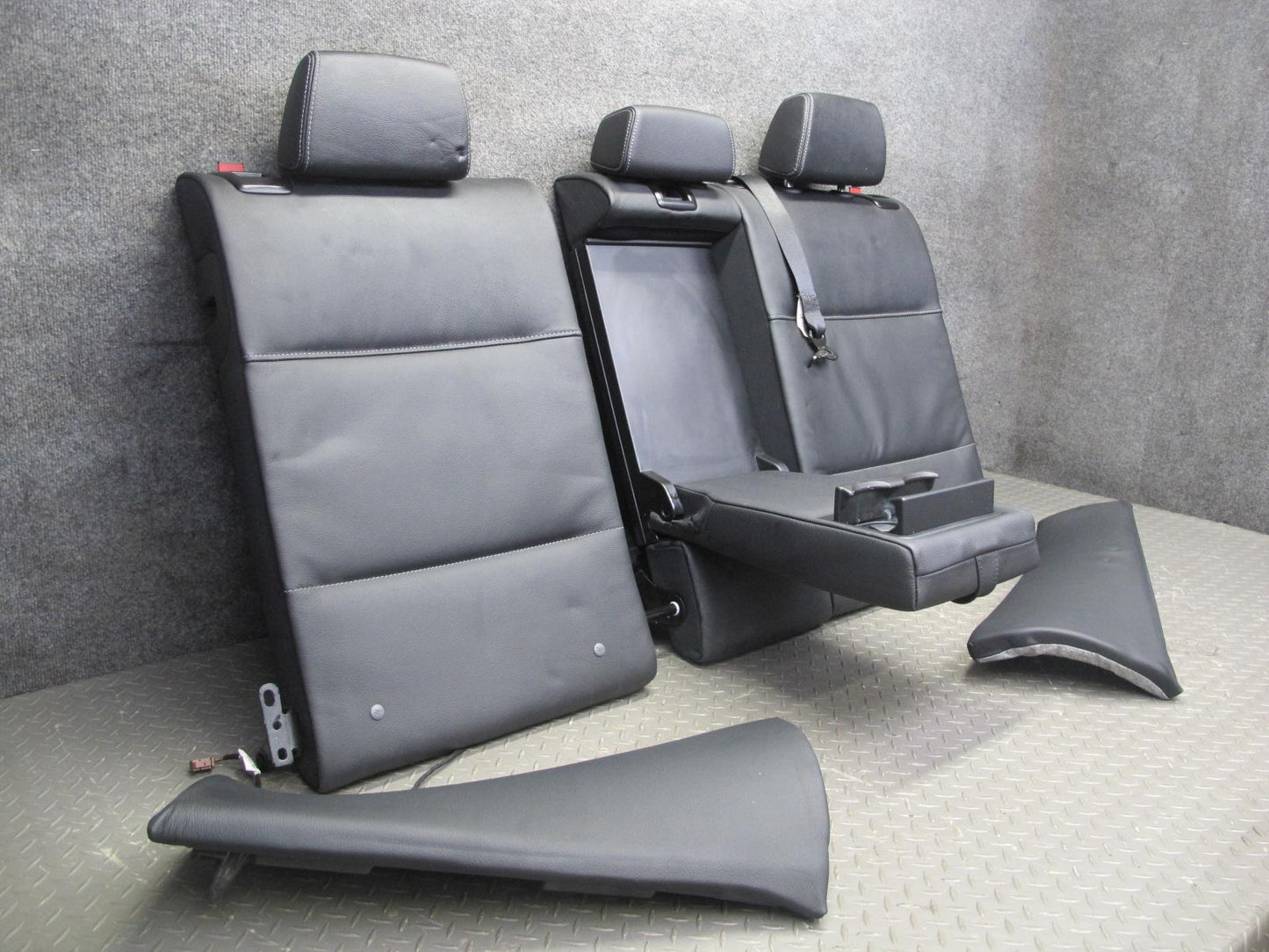 11-17 BMW F25 X3 Front & Rear Sport Heated Leather Seat Set Black OEM
