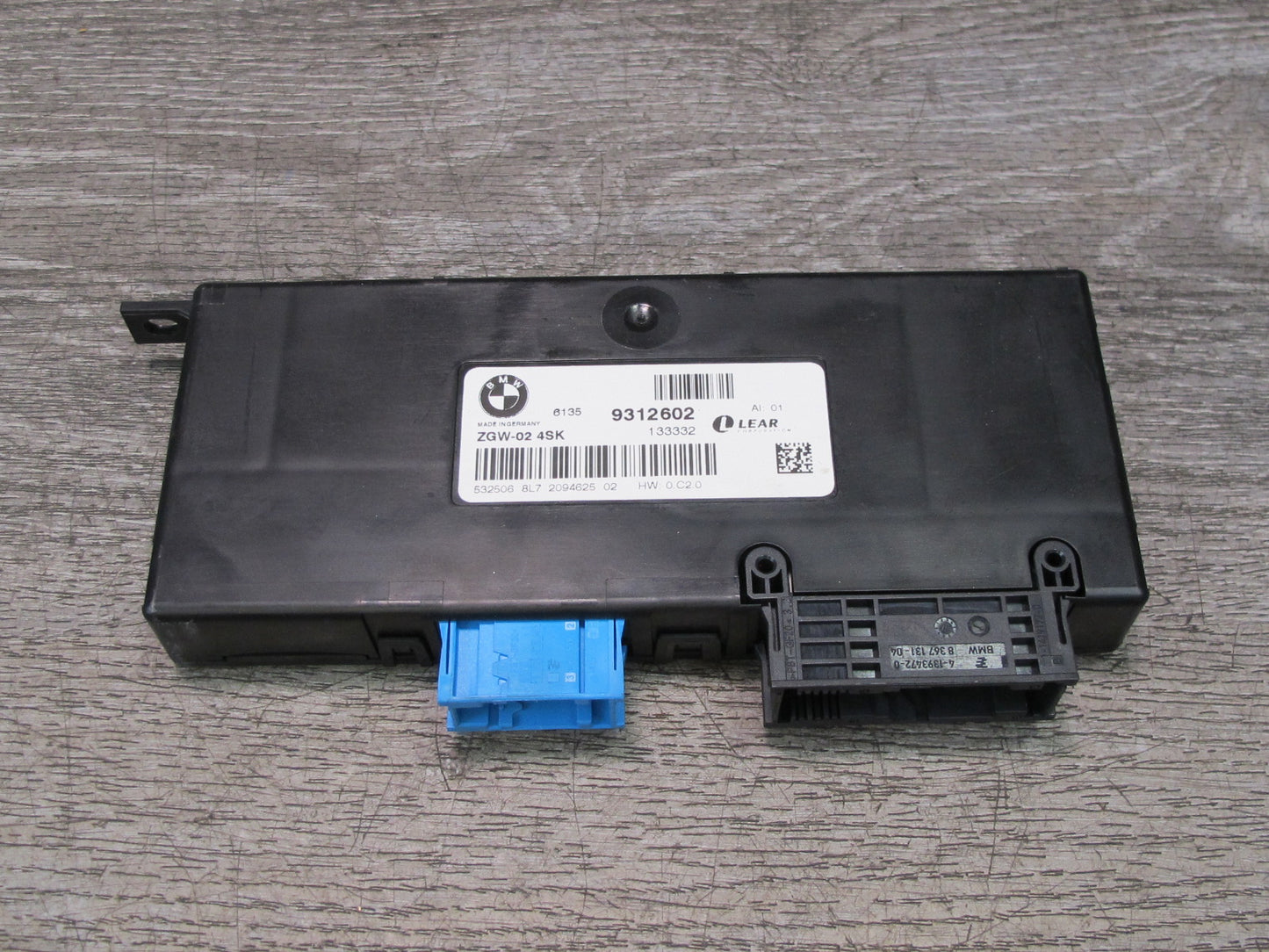 11-17 BMW F25 X3 Central Gateway Control Module 9312602 OEM