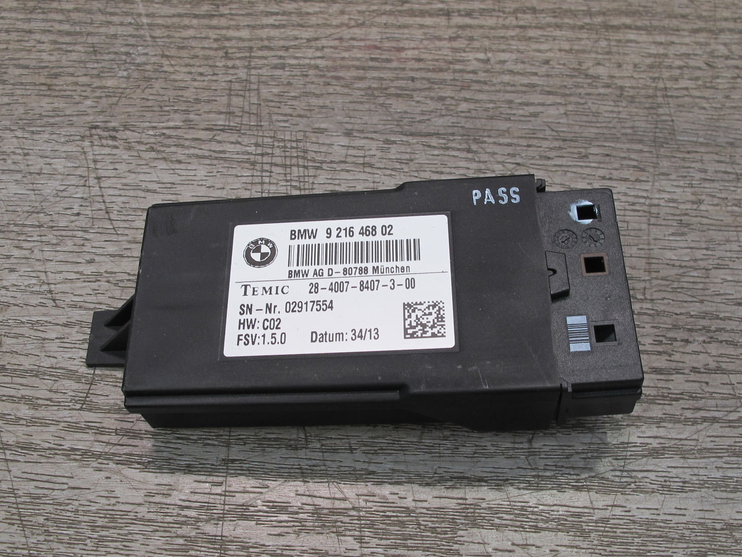 11-17 BMW F07 F10 F11 F25 X3 Heated Seat Control Module 9216468 OEM