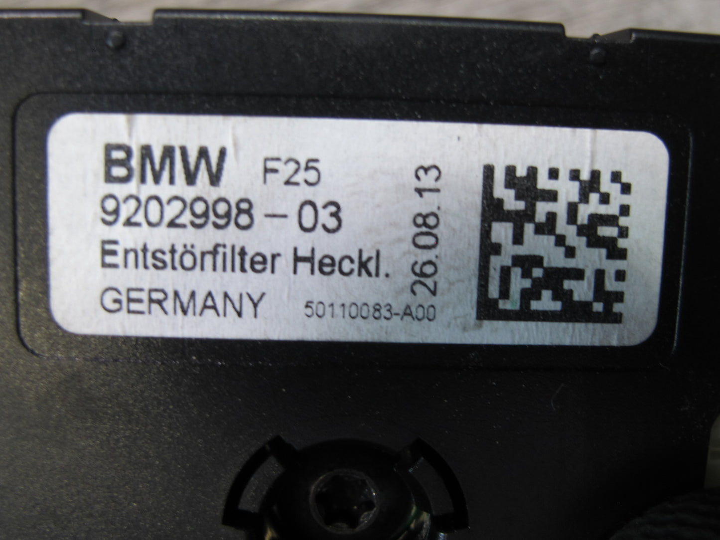 11-17 BMW F25 X3 Antenna Noise Filter Amplifier AMP Module 9202998 OEM