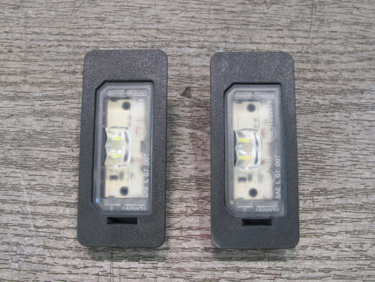 11-17 BMW F25 X3 Set of 2 Rear Left & Right License Plate LED Light Lamp OEM