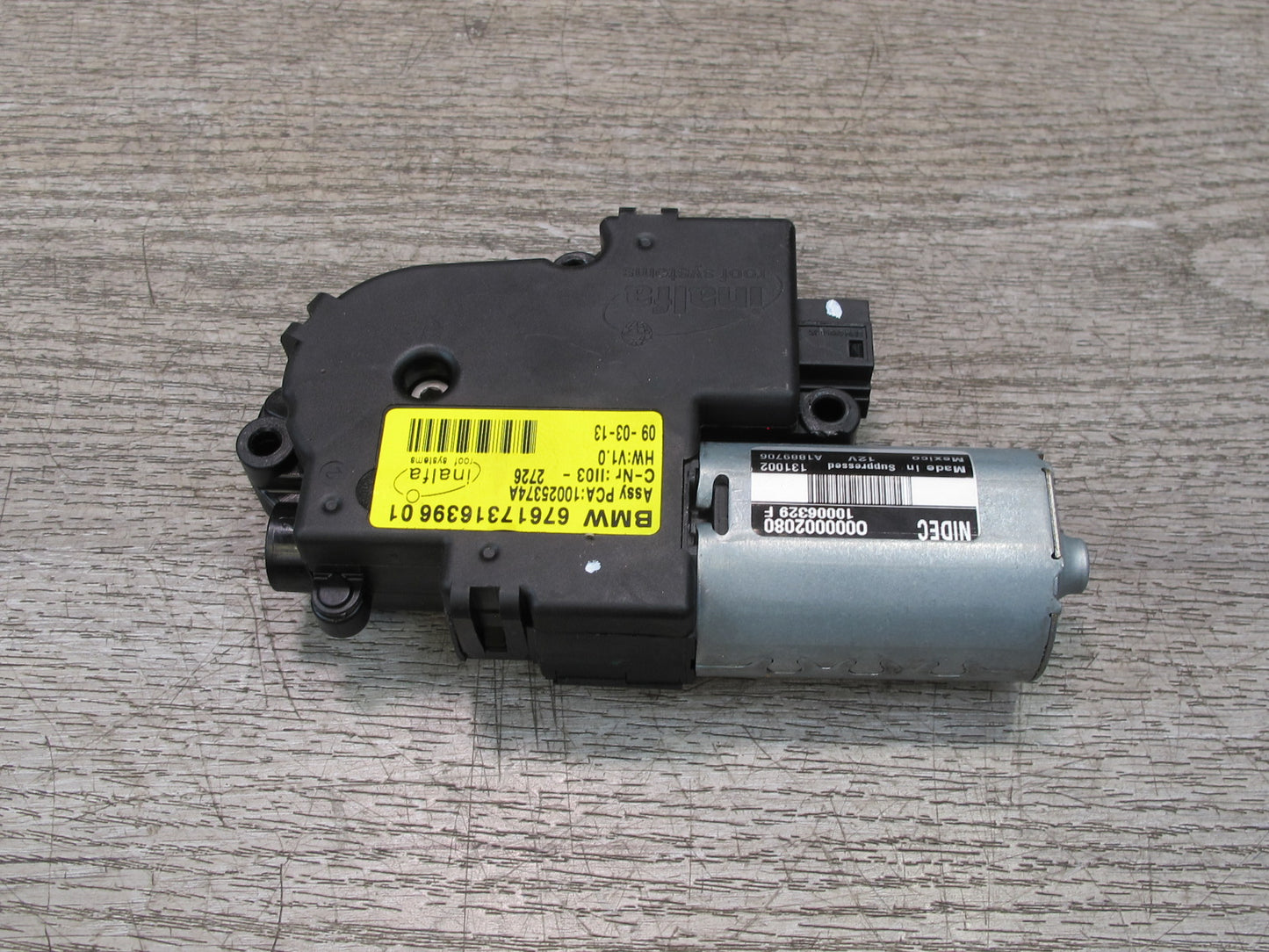 11-17 BMW F25 X3 Sunroof Motor Drive Unit 7316396 OEM